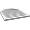 Ekena Millwork Octagonal Top Surface Mount PVC Gable Vent w/ 2"W x 1-1/2"P Brickmould Frame, 26"W x 32"H GVPOT26X3202SN - alternate 3